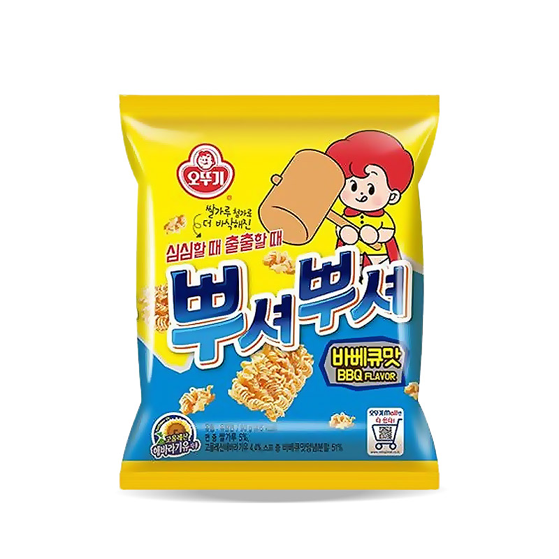 1200 뿌셔뿌셔 바베큐맛 90g (1박스 24개)