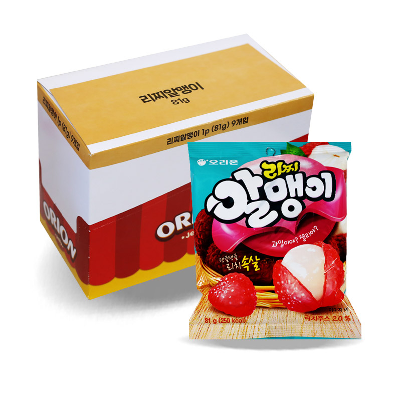1500 오리온 리찌 알맹이 81g *9개입 (가격인상)