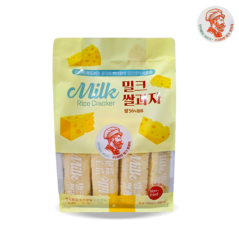 4000 밀크 쌀과자 치즈맛 240g (1박스 16개)