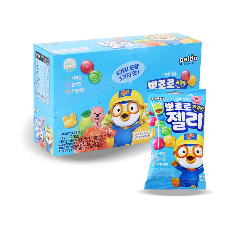 1500 뽀로로 과일맛 젤리 53g *12개입