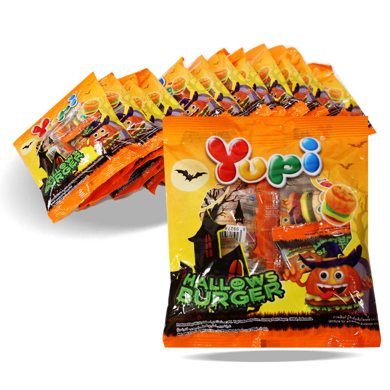 500 유피 할로우 버거 모양젤리 28g *12개 할로윈데이
