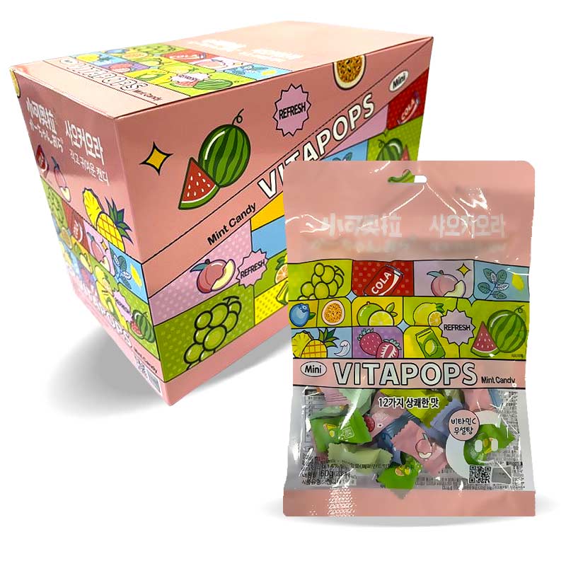 2800 샤오커어라 비타민캔디(12가지맛) 60g*12개