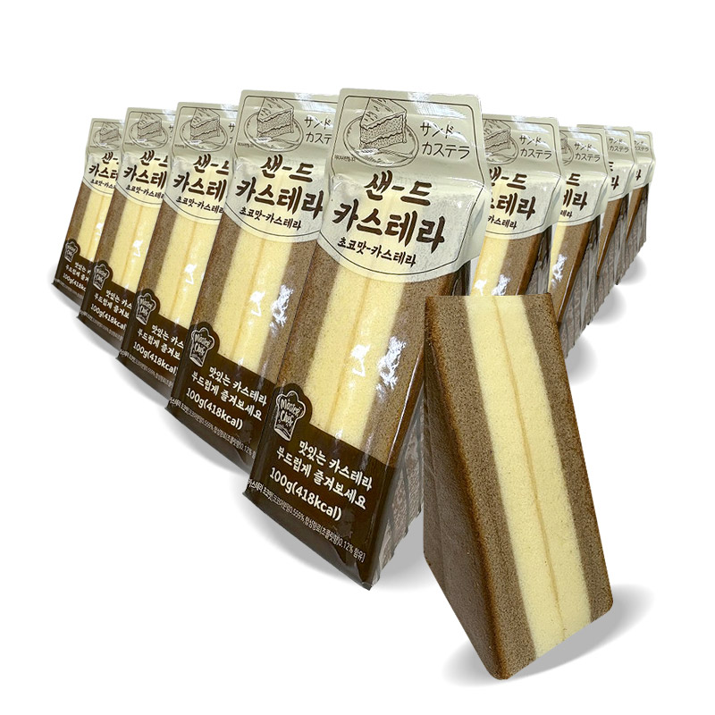 1000 샌드카스테라 초코향 100g*10봉 (한박스 40개) 천원빵