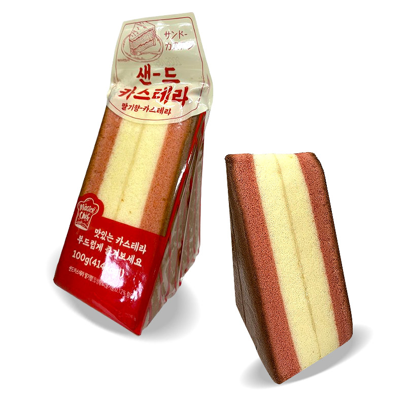 1000 샌드카스테라 딸기향 100g*10봉 (한박스 40개) 천원빵